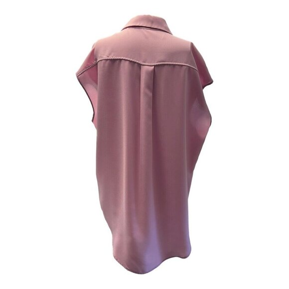Madison Womens Sleeveless Button Up Blouse~Size Large~Pink/Purple Top NWOT L5 20 - Picture 4 of 7